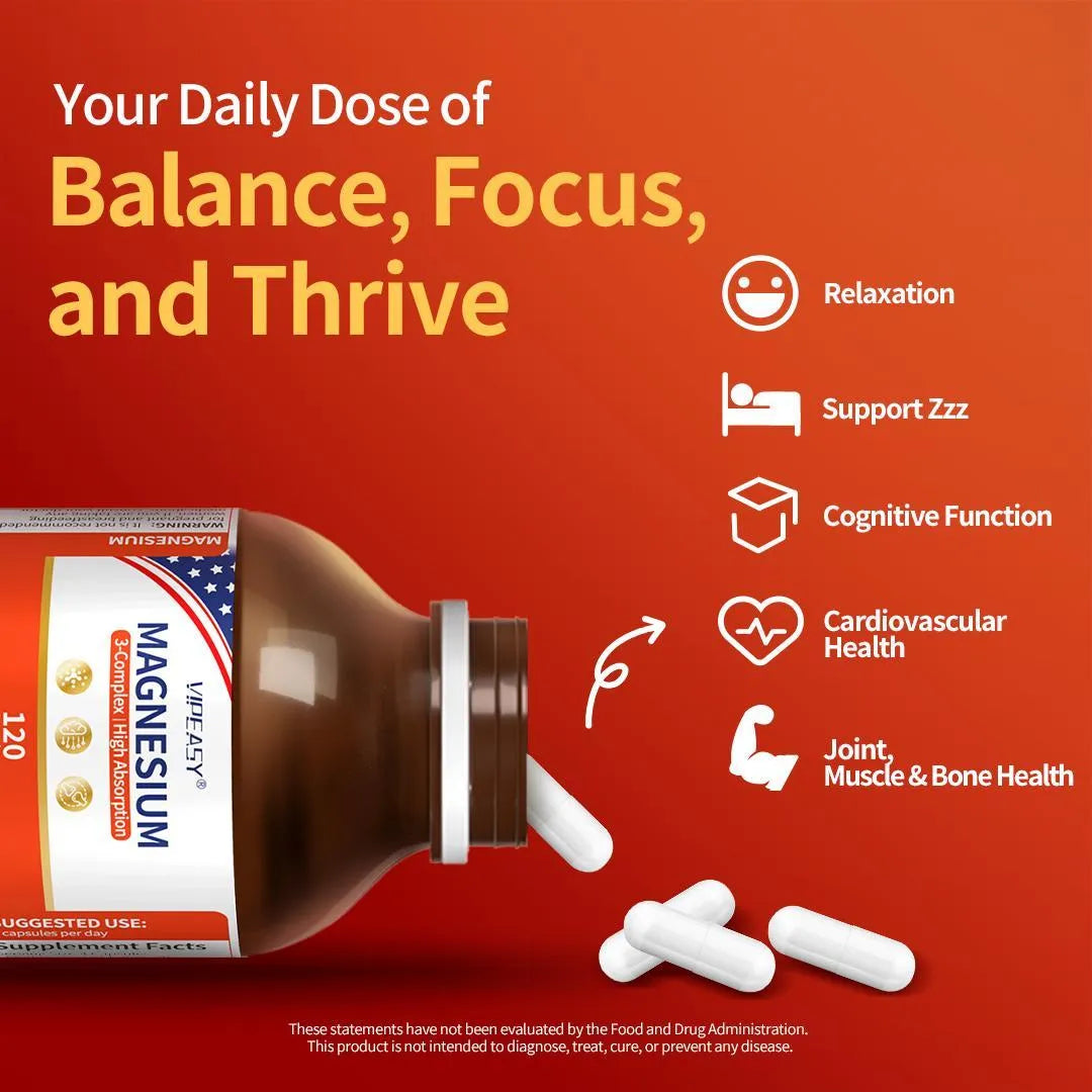 VIPEASY® Triple Magnesium Complex Supplement-2 Pack