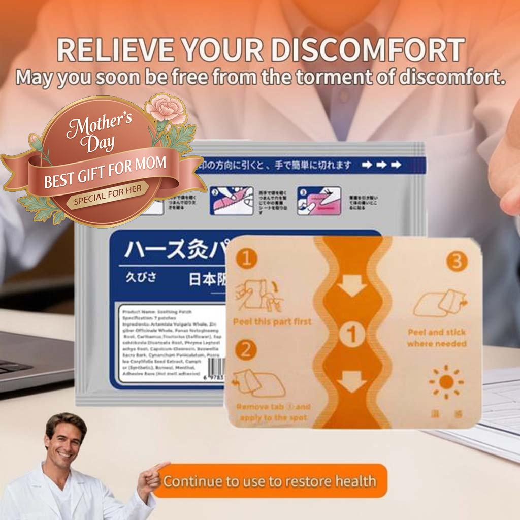 Japan Pharmaceutical Far-Infranted Bone Pain Patch WarmTherapy Patch(7 patches per bag)