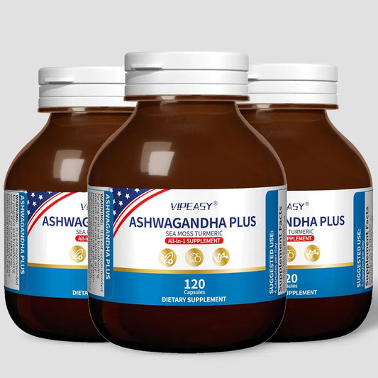 VIPEASY® ASHWAGANDHA PLUS Supplement -3Pack
