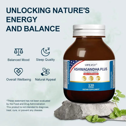 VIPEASY® ASHWAGANDHA PLUS Supplement -3Pack