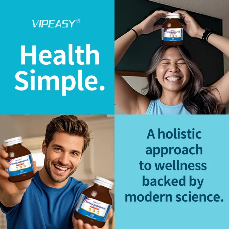 VIPEASY® ASHWAGANDHA PLUS Supplement -3Pack