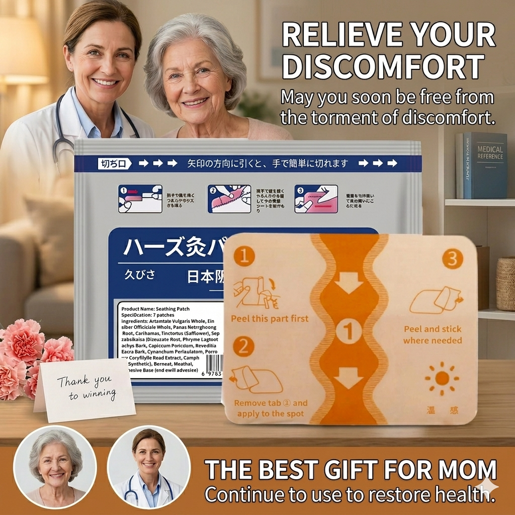 Japan Pharmaceutical Far-Infranted Bone Pain Patch WarmTherapy Patch(7 patches per bag)