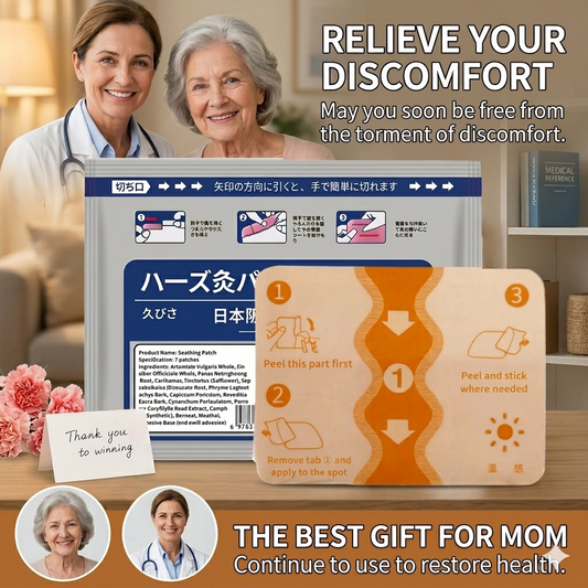 Japan Pharmaceutical Far-Infranted Bone Pain Patch WarmTherapy Patch(7 patches per bag)