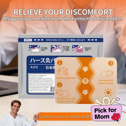 Japan Pharmaceutical Far-Infranted Bone Pain Patch WarmTherapy Patch(7 patches per bag)