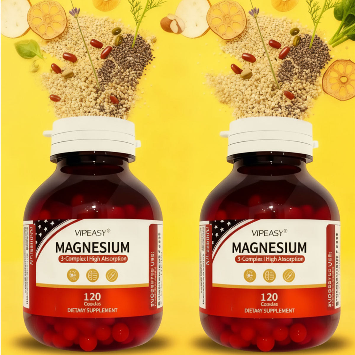 VIPEASY® Triple Magnesium Complex Supplement-2 Pack