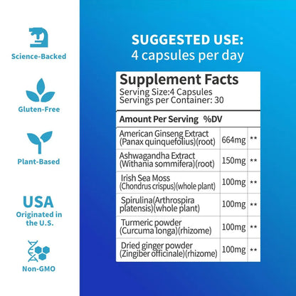 VIPEASY® ASHWAGANDHA PLUS Supplement -2Pack